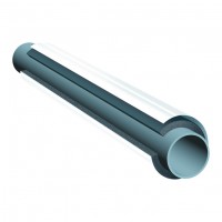 Aislante Térmico con Enchaquetado Revestimiento de PVC Papel Blanco Diámetro 1-3/8 Espesor 1 .90 Metros 